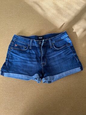 Hudson Jeans Indigo Blue Rolled Cuff Women's Denim Shorts